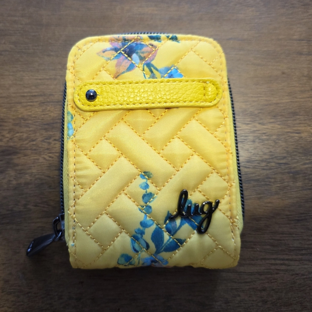 Lug Flurry RFID Wallet in Bouquet Yellow